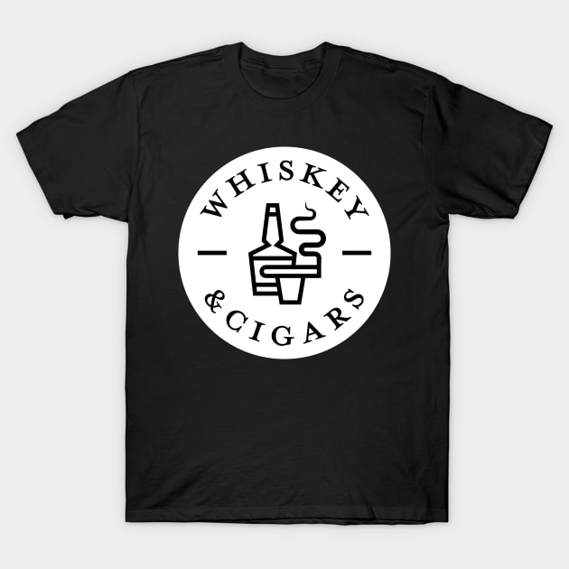 Whiskey & Cigars T-Shirt by HalpinDesign